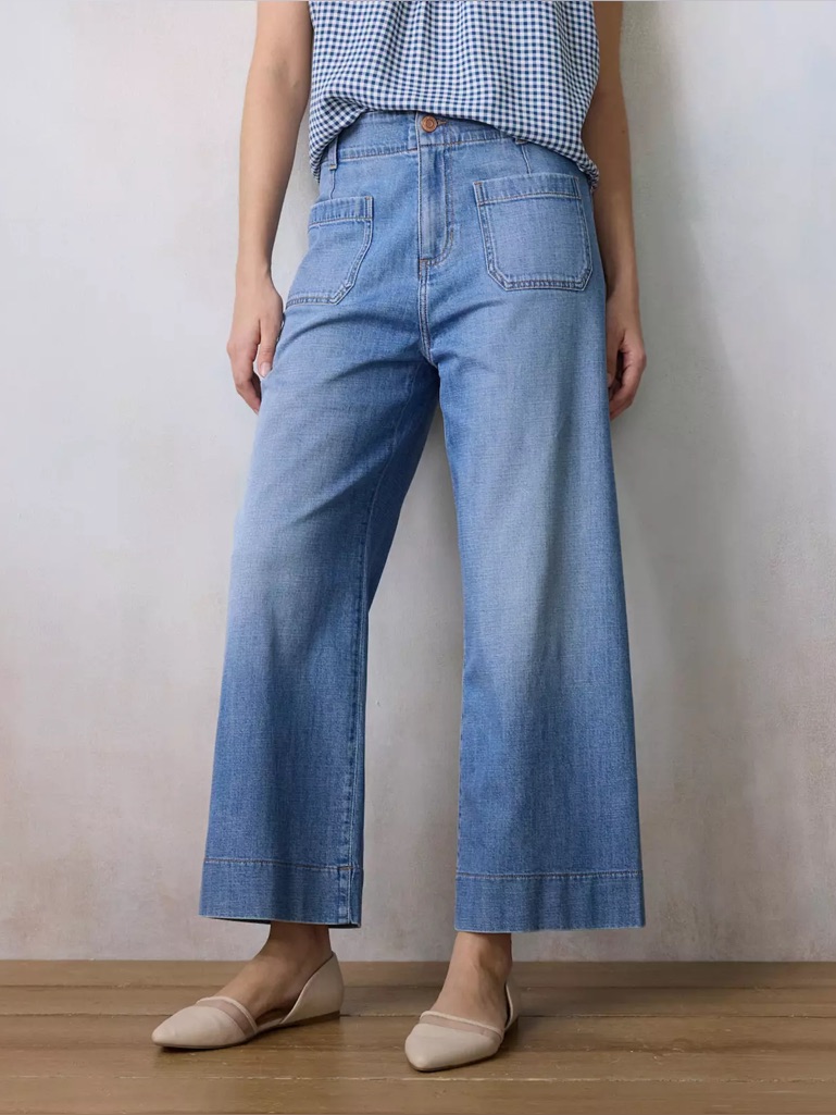 New Dr2 Diane Gilman Virtual Stretch High Rise Kick Flare Hem Light Blue Jeans